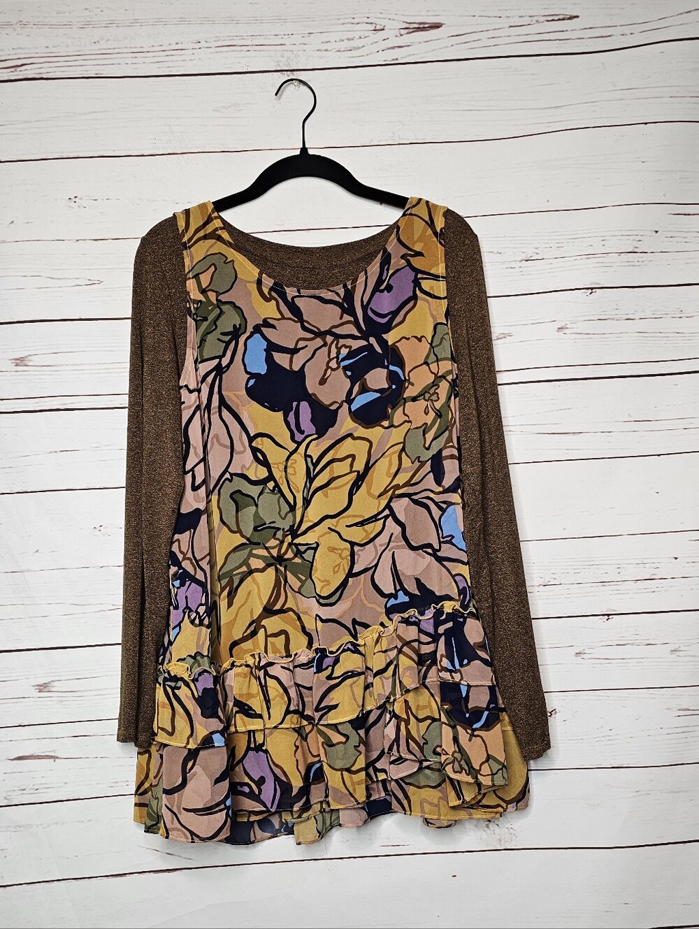 LOGO by Lori Goldstein Layered Tunic